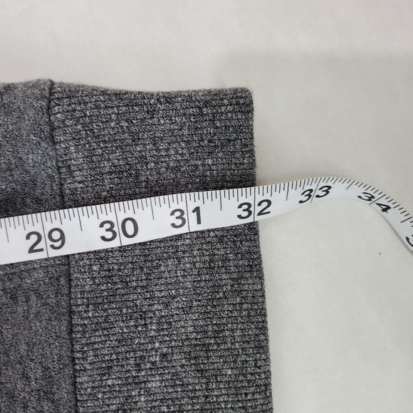 Lou & Grey Sweatshirt Tunic Dress Gray SZ XS Zip Pockets Turtleneck Soft - Picture 9 of 10